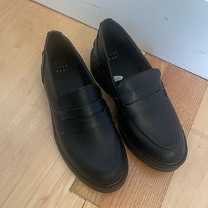 Black Chunky Loafers